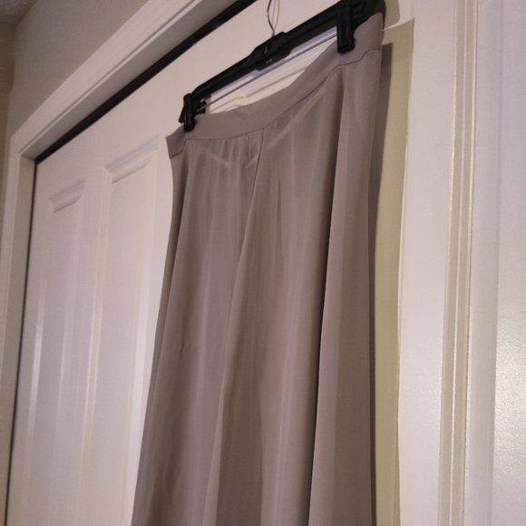 Grey Chiffon See-Through Maxi Skirt - Picture 2 of 5